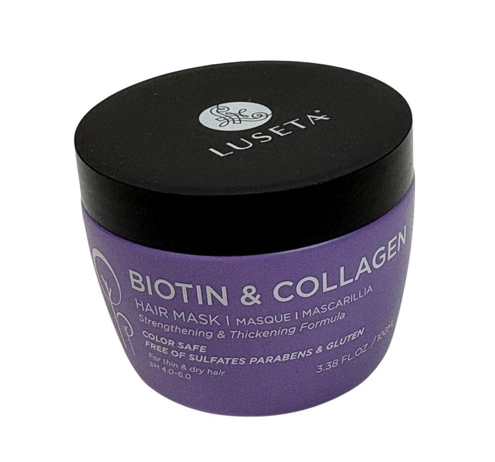 NEW Luseta Biotin & Collagen Hair Mask 3.38oz Sealed Thickening Strengthening